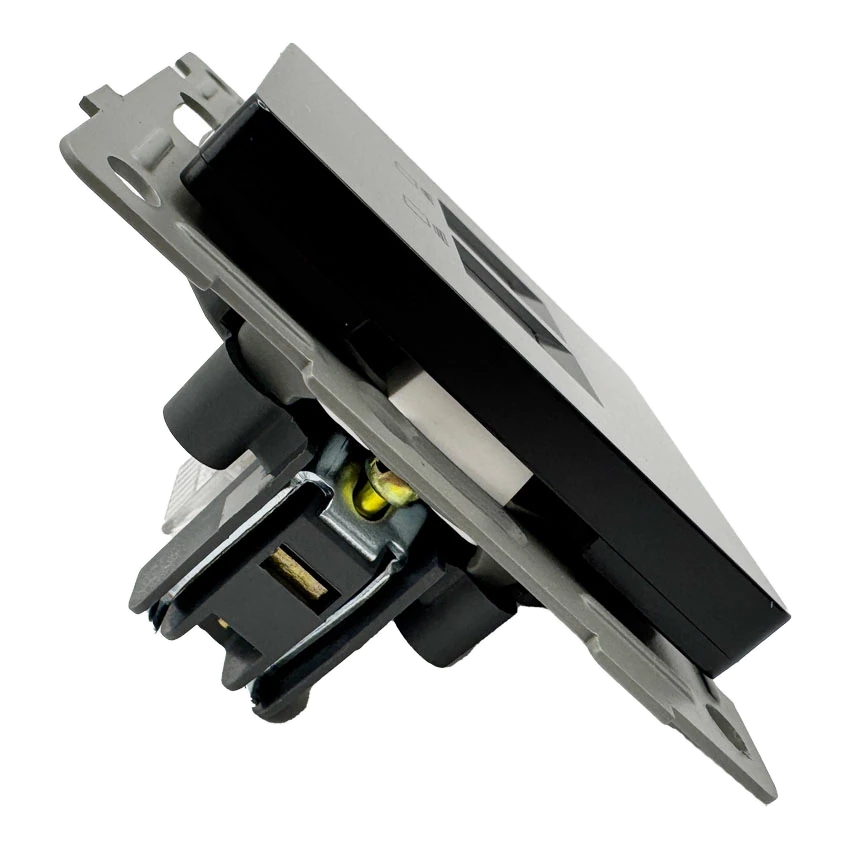 Розетка RJ45 2-я чёрная матовая